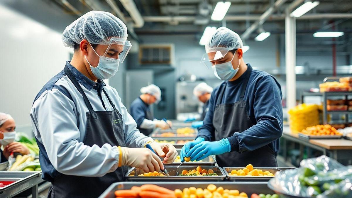 Importância dos EPIs descartáveis em indústrias alimentícias