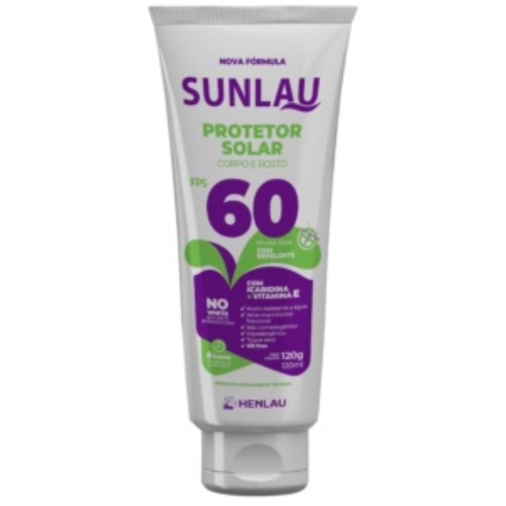PROTETOR SOLAR FPS60 REPELENTE 120G HENLAU
