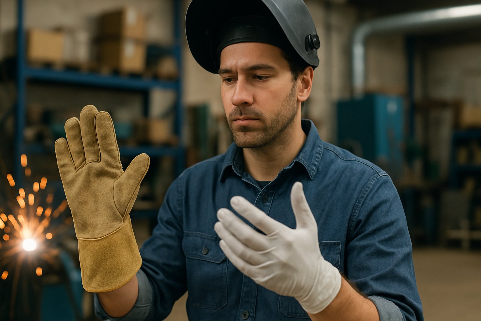 Luvas de couro ou látex: qual a melhor proteção para operações de soldagem?