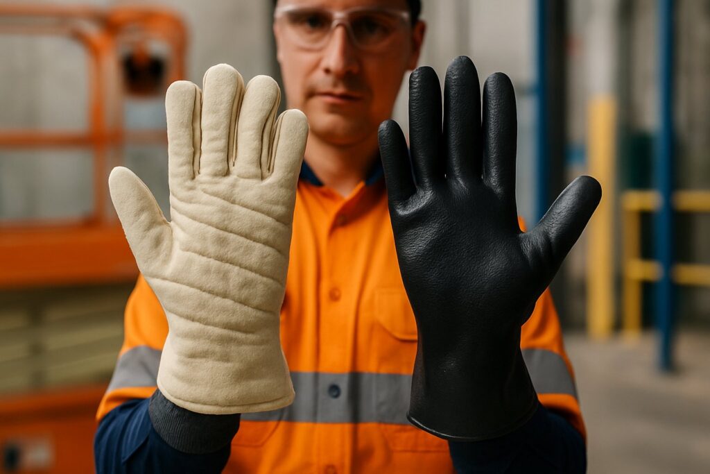 5 Diferenças entre luvas térmicas e químicas para ambientes industriais